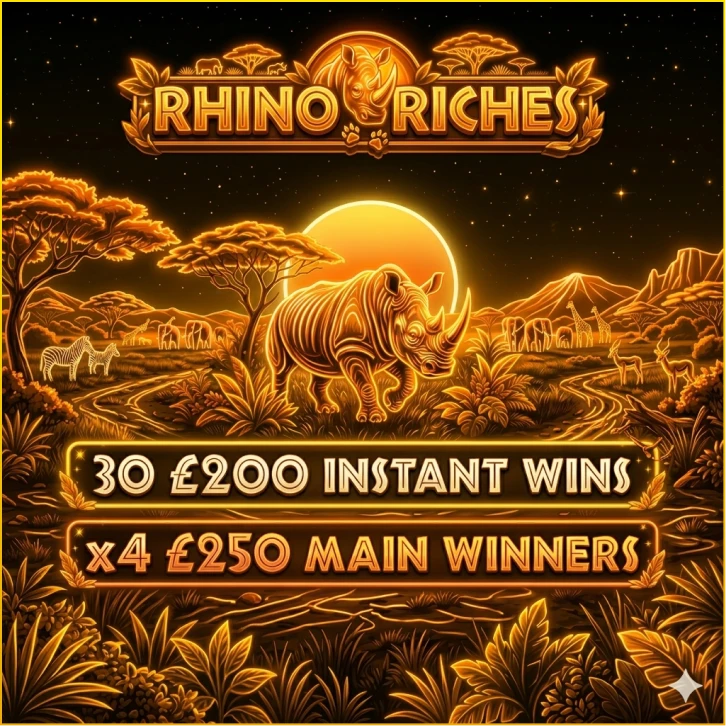 Rhino Riches – X30 £200 Instants!